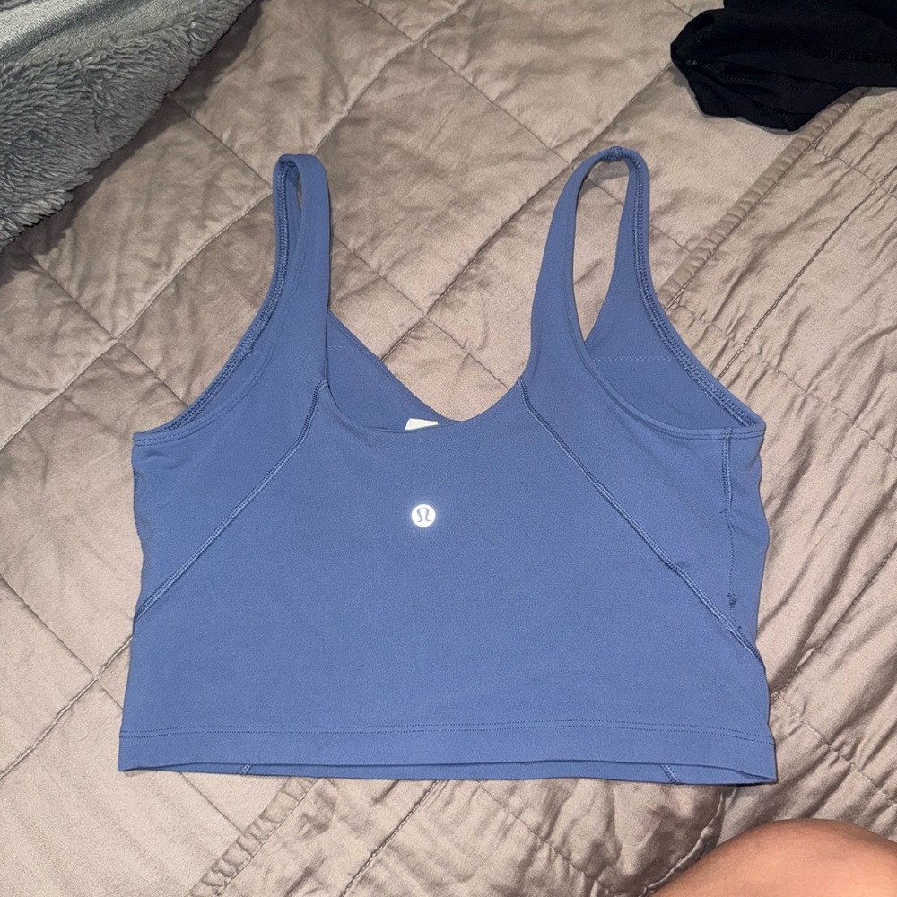 Blue size 8 lululemon align crop tank